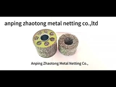 Προσαρμοσμένο συμπιεσμένο πλεκτό φίλτρο πλέγμα δαχτυλίδι σχήμα 5-300mm διάμετρος