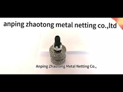 316L πλεκτό σύρμα πλέγμα Twin Wire / Dogan Wire 0,18mm διάμετρος 38mm πλάτος για θερμική μόνωση