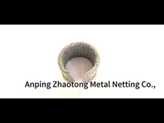 Απλή υφαντική ατσάλινη πλεκτή συρραφή κυλίνδρους Customzied μέγεθος Ασημένιο κίτρινο