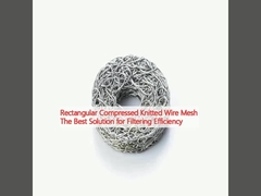 Ορθογώνιο συμπιεσμένο πλεκτό σύρμα Η καλύτερη λύση για την αποδοτικότητα φιλτραρίσματος