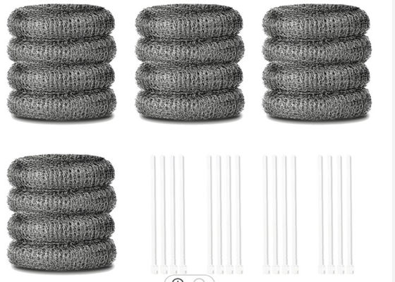 Γαλβανισμένο σύρμα για τρίψιμο 10g 15g πλέγματος ανοξείδωτου γύρω από την ισχυρή ικανότητα καθαρισμού μορφής