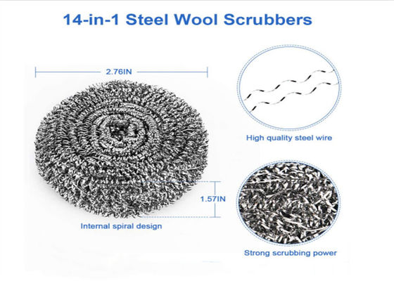 Καθαρίζοντας εργαλείο κουζινών ανοξείδωτου σφαιρών τριφτών Dia6*6mm 9g