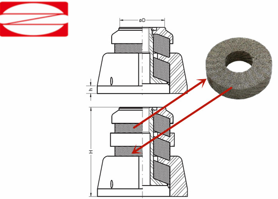 5150mm υψηλό Dia 10200mm συμπιεσμένο πλεκτό πλέγμα καλωδίων για τη διήθηση ησυχαστήρων