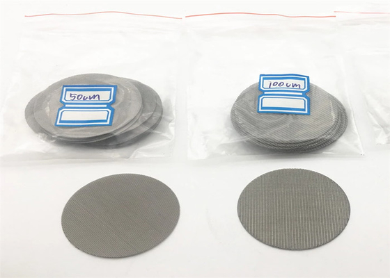 Εξαιρετικά λεπτό πλέγμα καλωδίων ανοξείδωτου 100 μικρού στρογγυλευμένο 316L 100μm