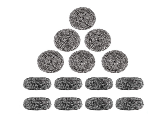 καθαρίζοντας σφαίρα ανοξείδωτου 2*6cm 7.5g/ασημένιος τρίφτης κουζινών μετάλλων