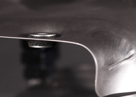 Λευκό και ασημένιο πλεκτό συρματόπλεγμα φίλτρο οξύ και αλκαλική αντοχή και δείγμα