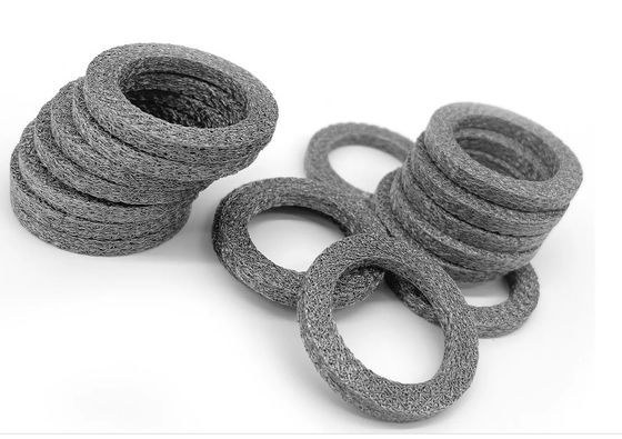 Ασημένιο κίτρινο από ανοξείδωτο χάλυβα απλό πλεκτό σύρμα δαχτυλίδι πλέγμα Customzied διάμετρος 5-300mm