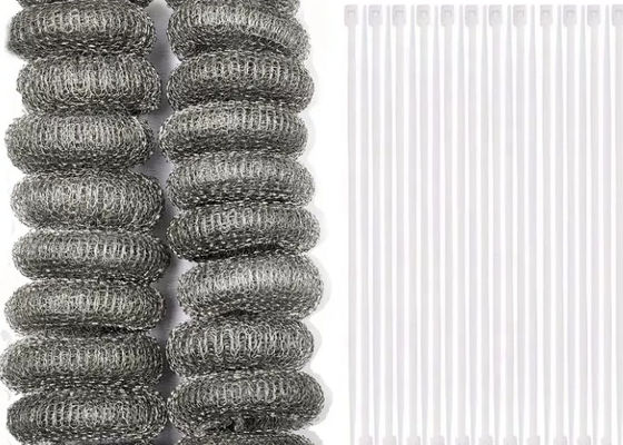 2.5CM Ρολάρα πλεκτών συρμάτων από ανοξείδωτο χάλυβα για οθόνες