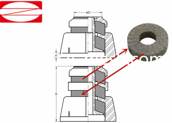 0.05-0.5mm Diameter Stainless Steel Knittted Wire Mesh Width 300mm With Good Penetrability