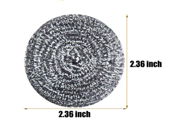 καθαρίζοντας σφαίρα ανοξείδωτου 2*6cm 7.5g/ασημένιος τρίφτης κουζινών μετάλλων